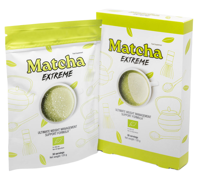 herbata matcha extreme - zdjęcie opakowania produktu